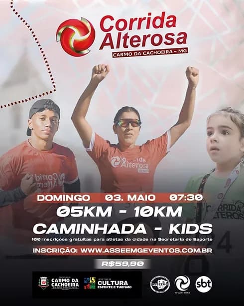 1ª Corrida ALterosa - Carmo da Cachoeira