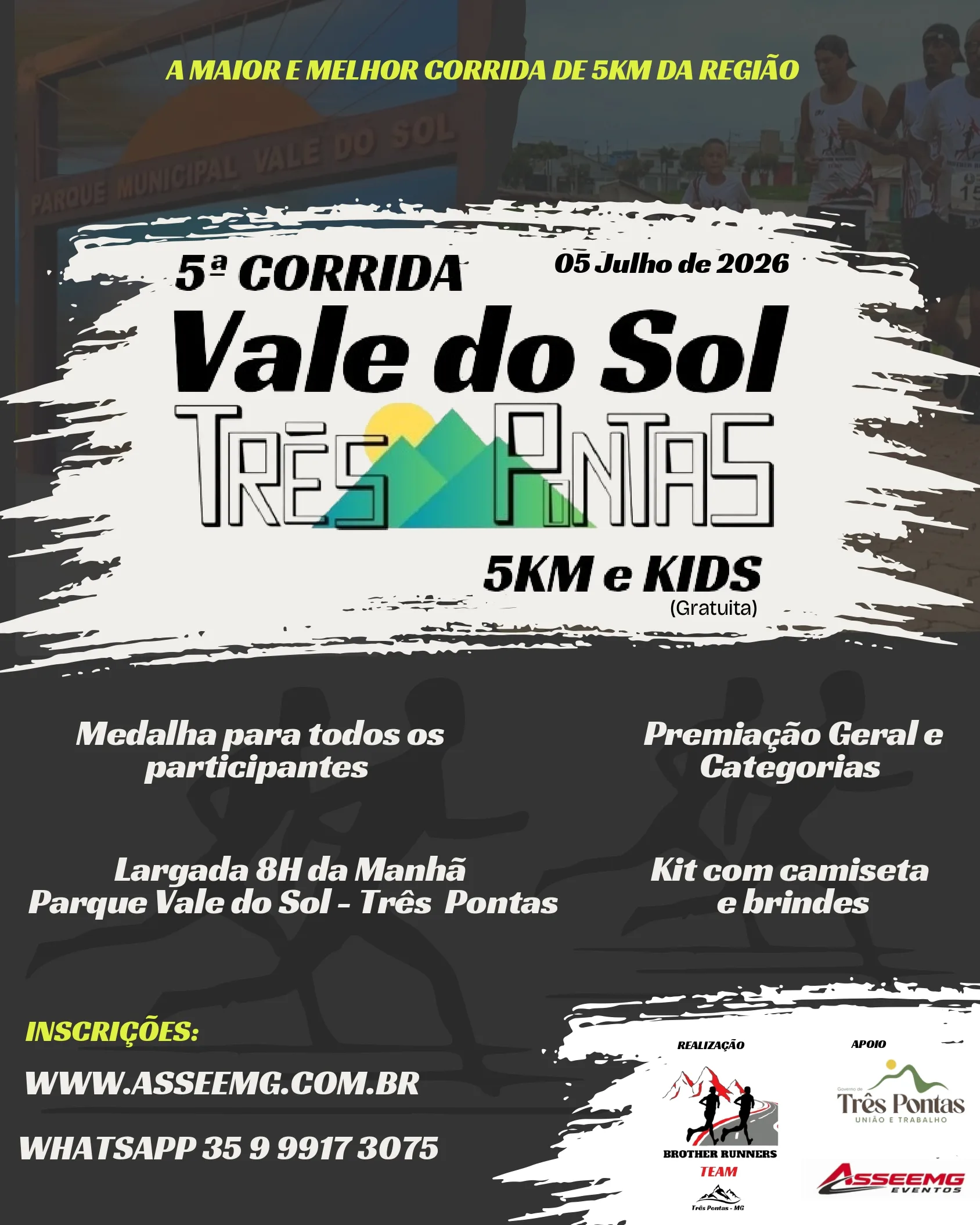 5ª Corrida Vale do Sol - Três Pontas